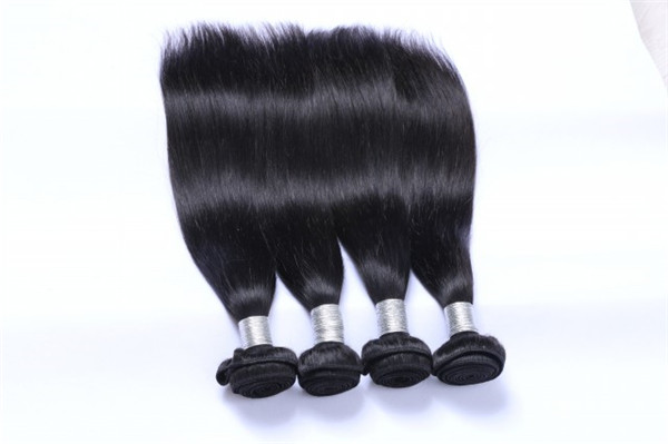 Short to long hair extensions human hair weft natural color WJ046